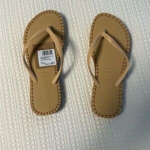 Havaianas Beige and Brown Sandals